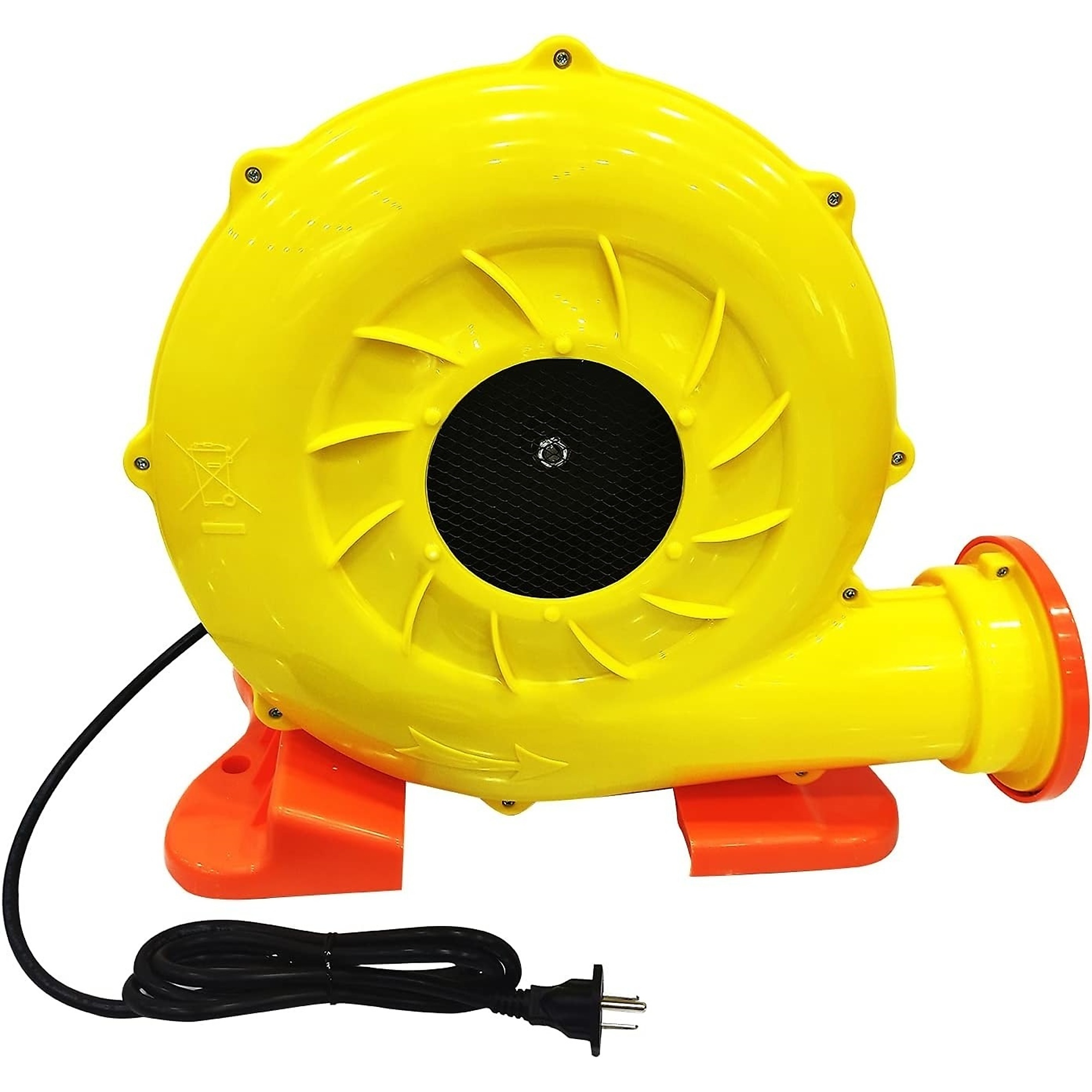 EdenDirect Air Blower — 950W, 1.25HP, Commercial Inflatable Bouncer, Transparent Switch Cover, Model# NTE-FJ-950-US